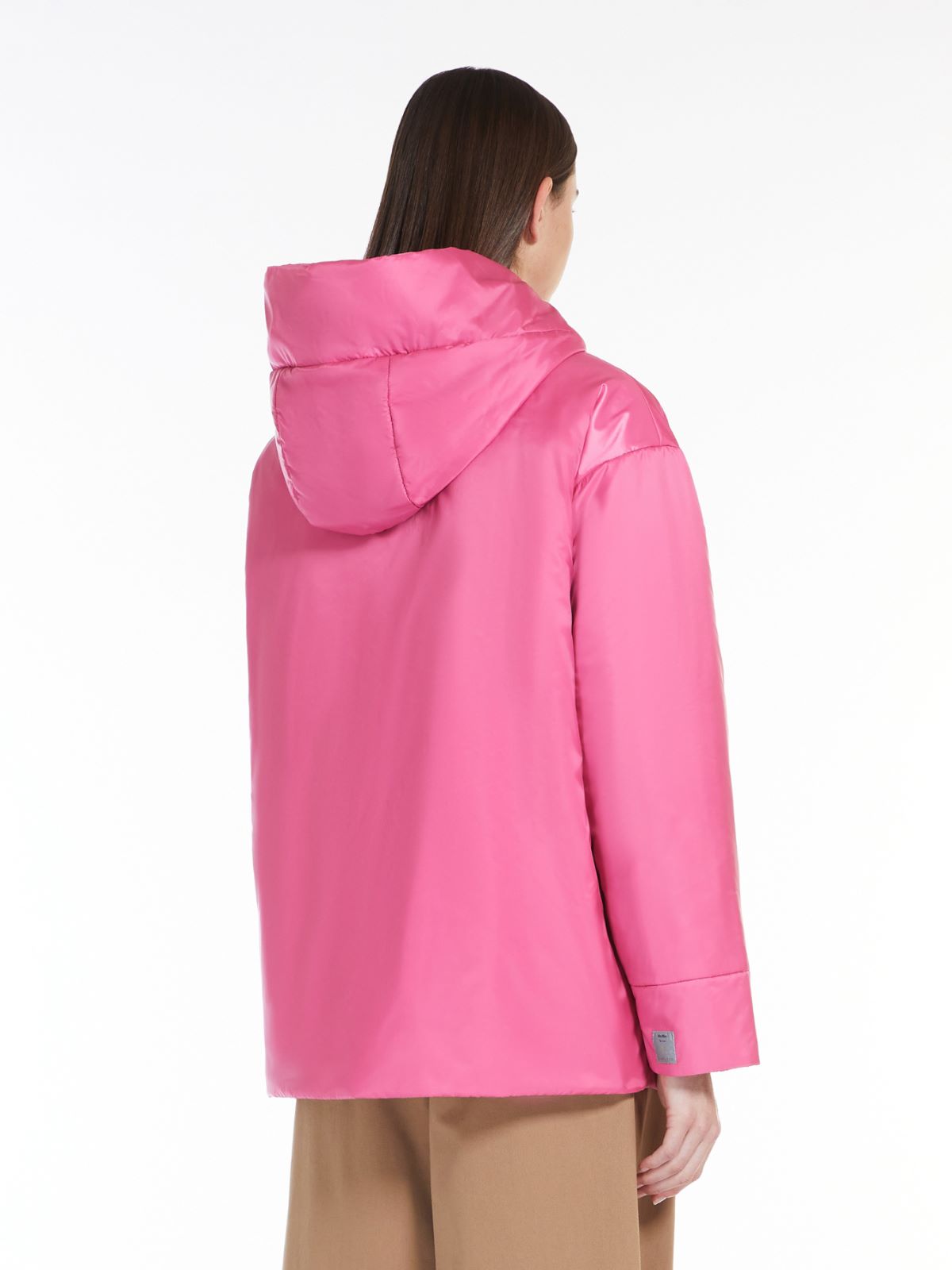 Technical canvas padded sweatshirt