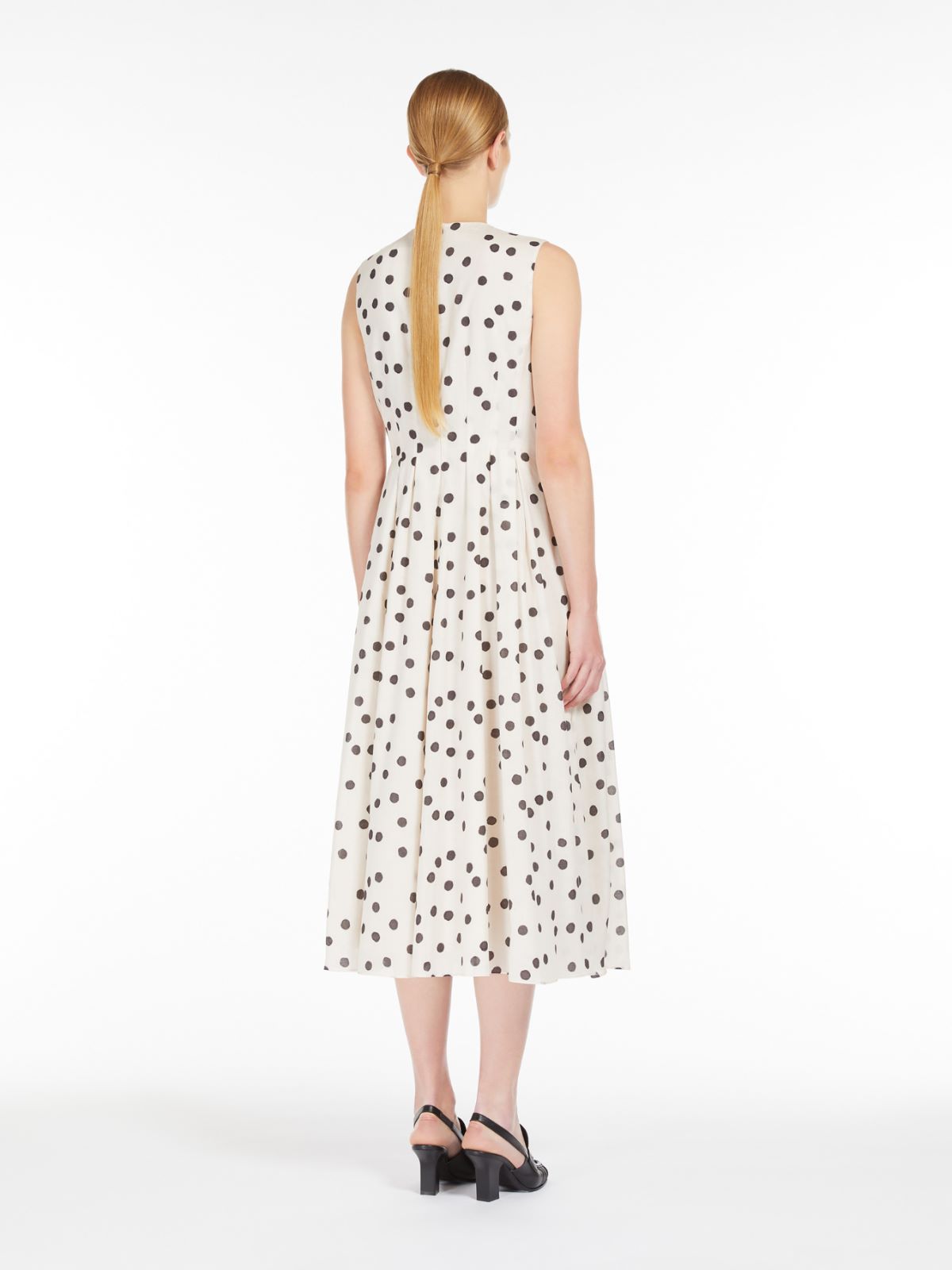 Printed cotton voile dress