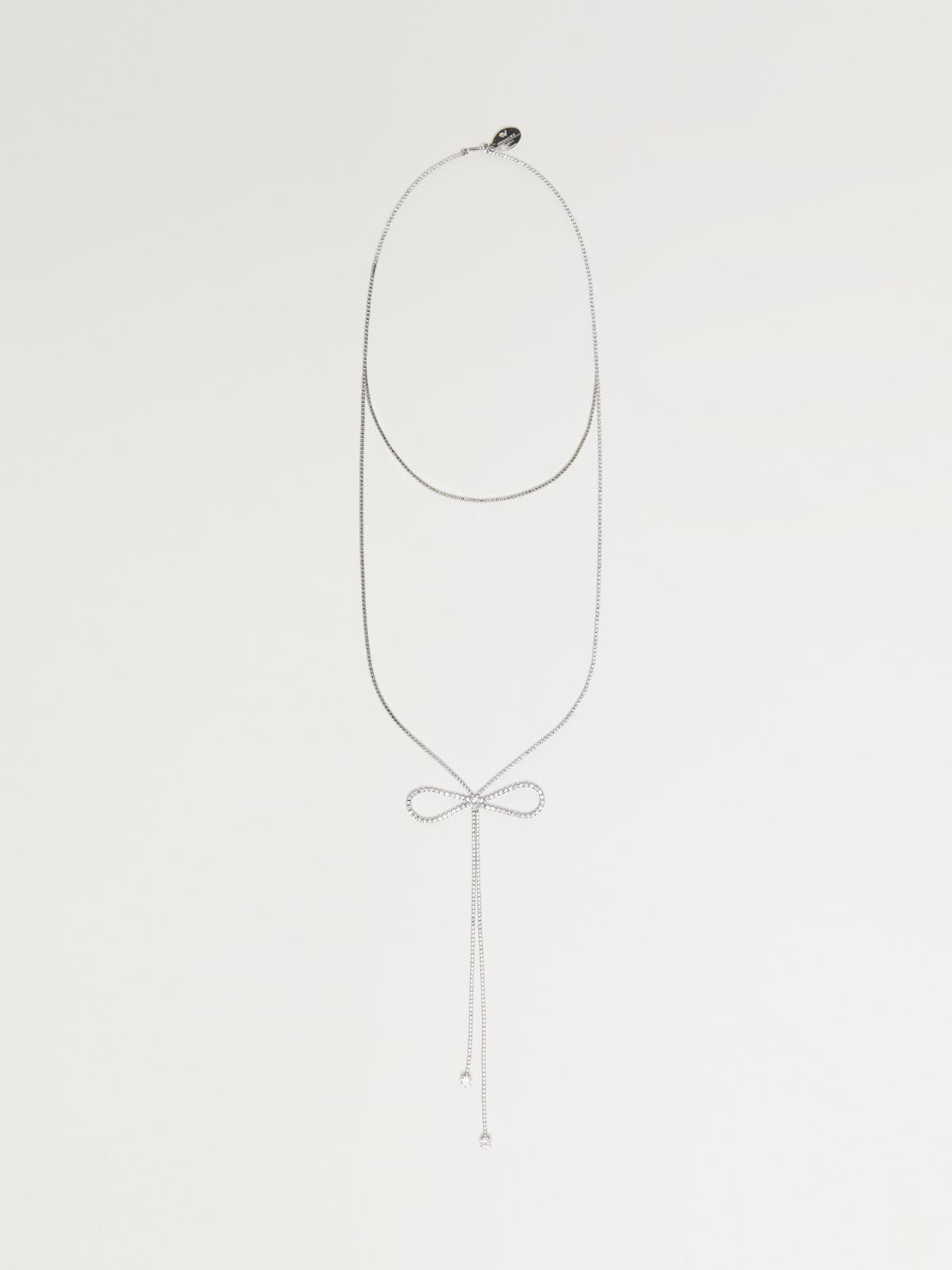 Set of 2 rhinestone necklaces