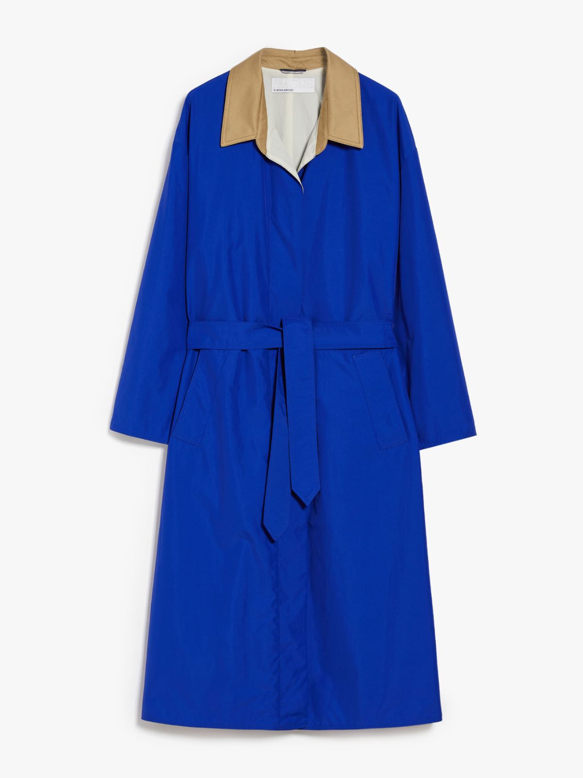 Water-repellent cotton canvas duster coat