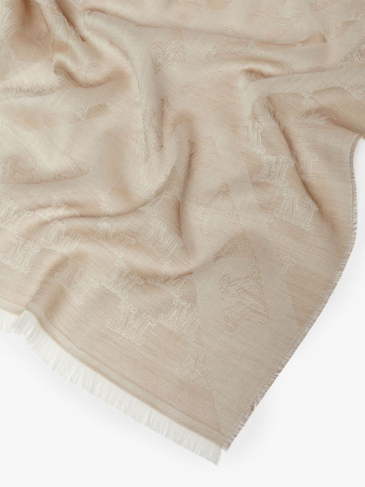 Wool, cotton and silk stole