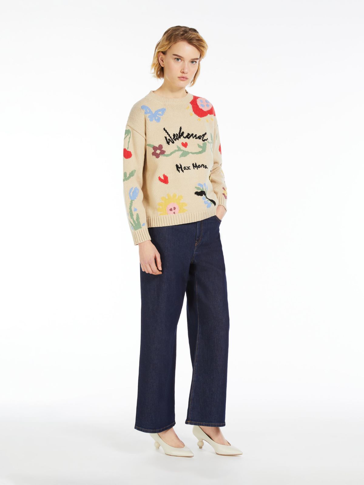 Cotton inlay sweater