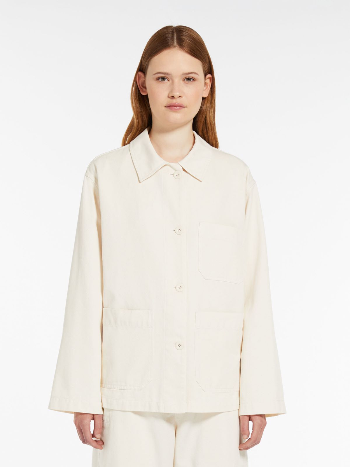 Pocket-detail cotton jacket