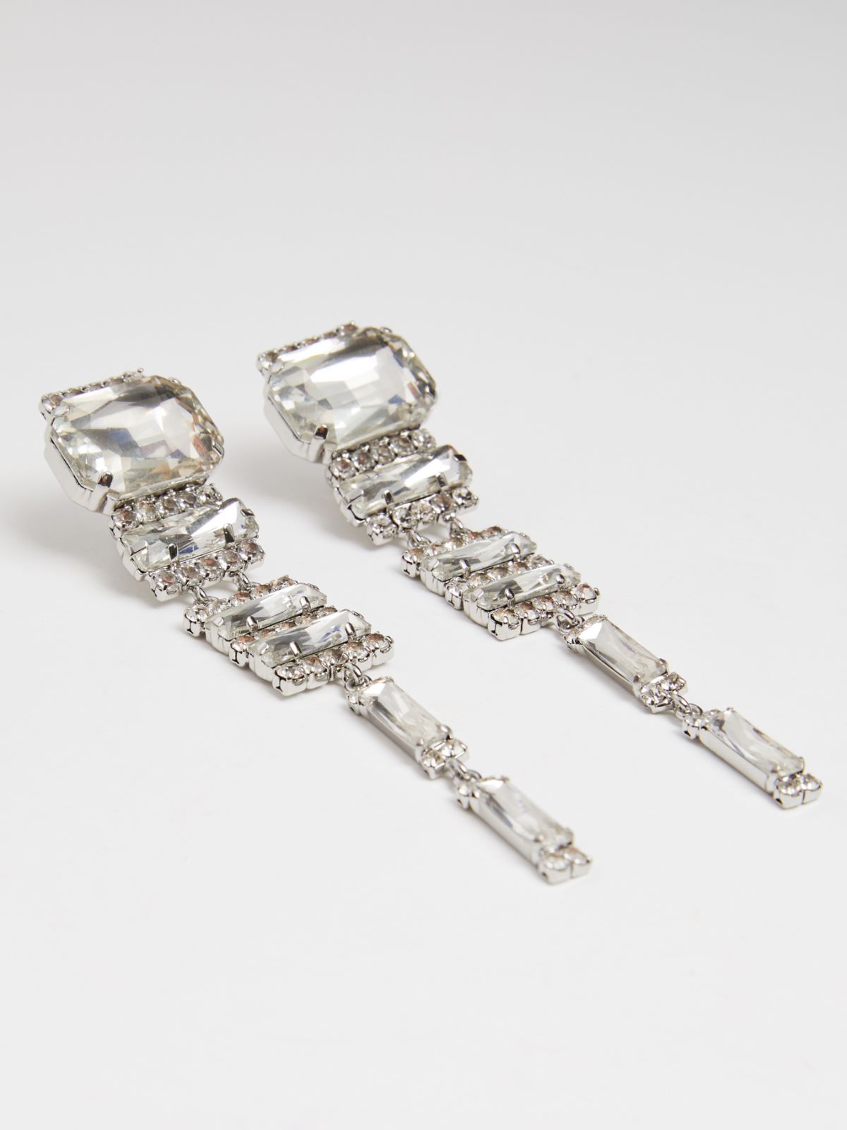 Rhinestone drop earrings