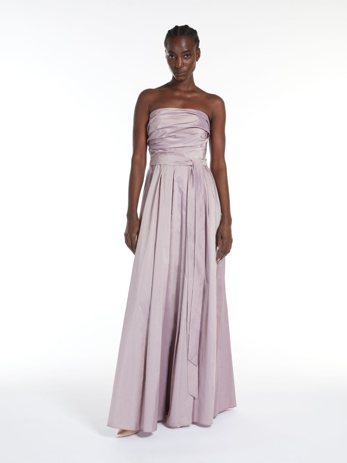 Draped bustier dress