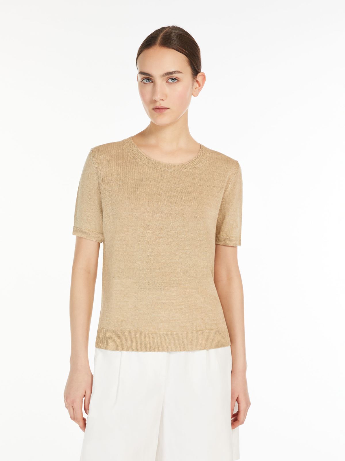 Linen yarn T-shirt
