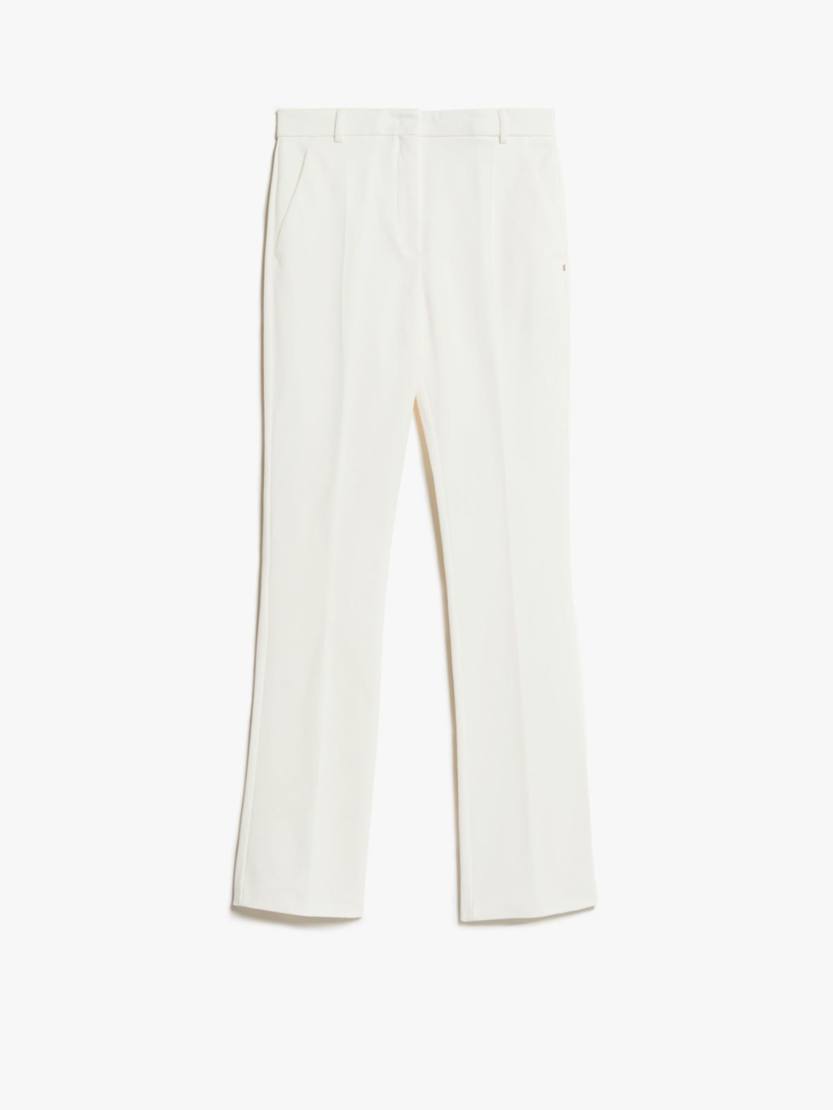 Compact jersey trousers