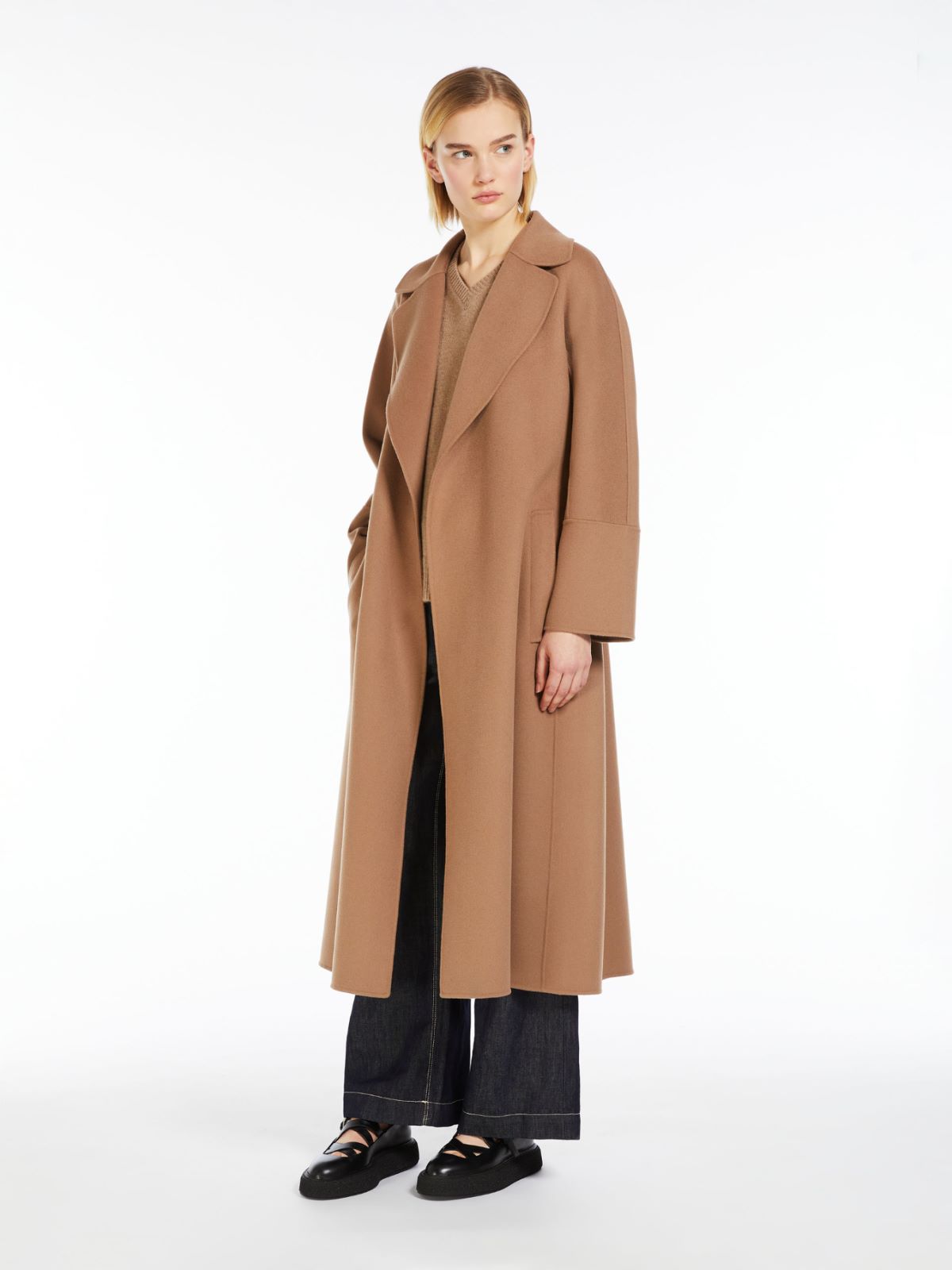 Wool robe coat