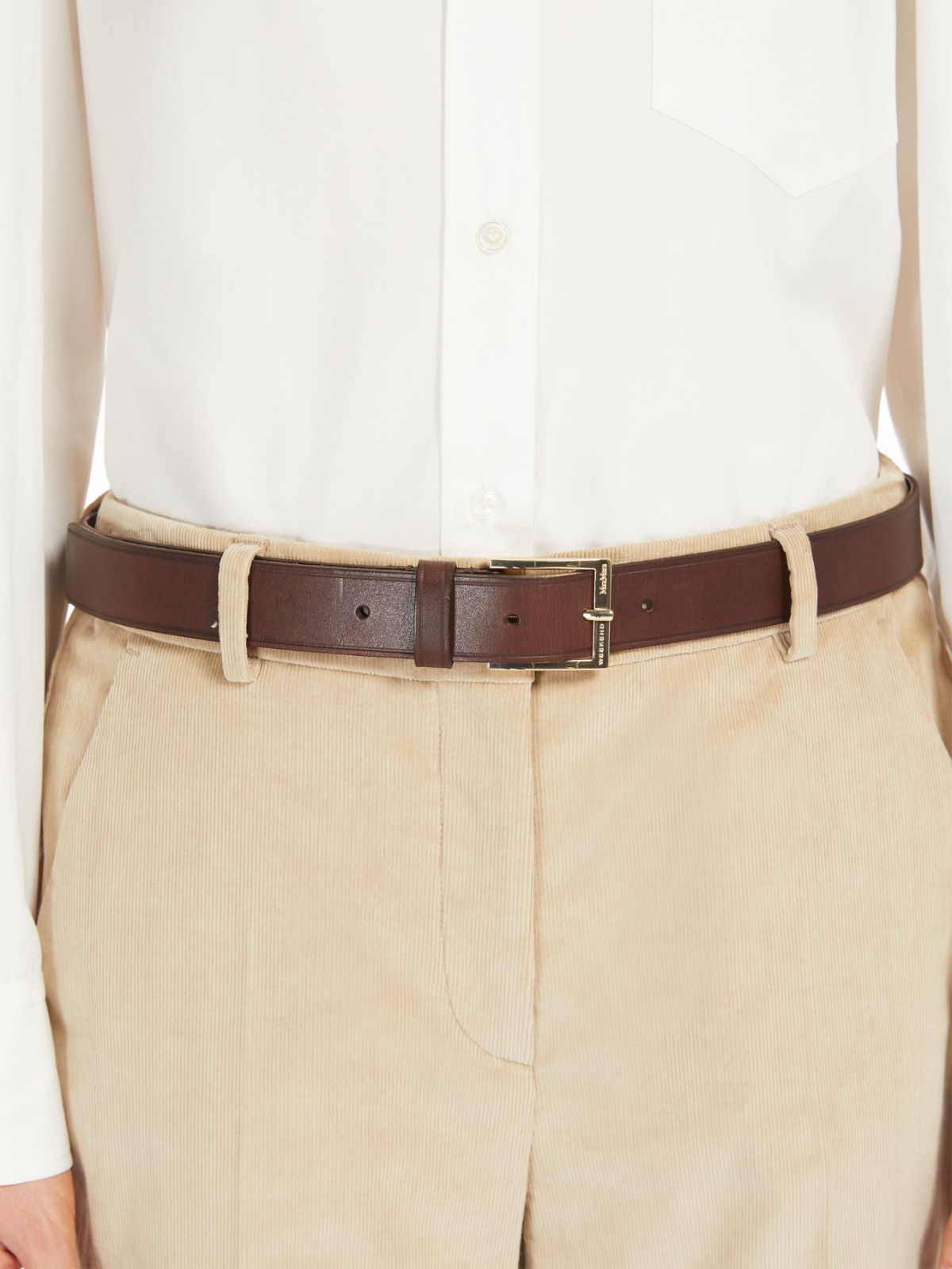 Basic leather belt