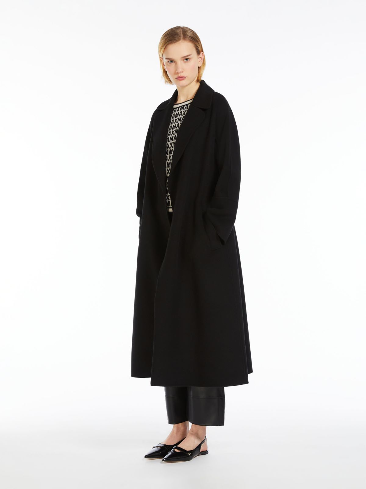 Wool robe coat