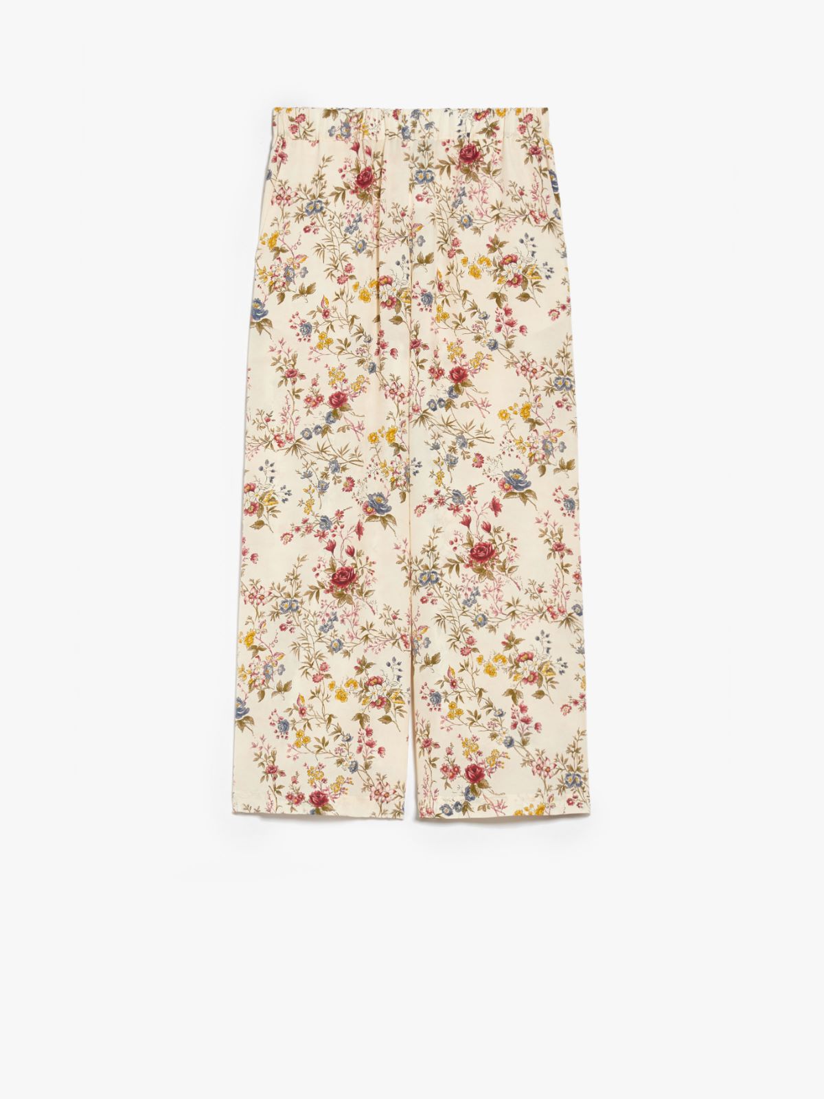 Silk crepe de chine trousers