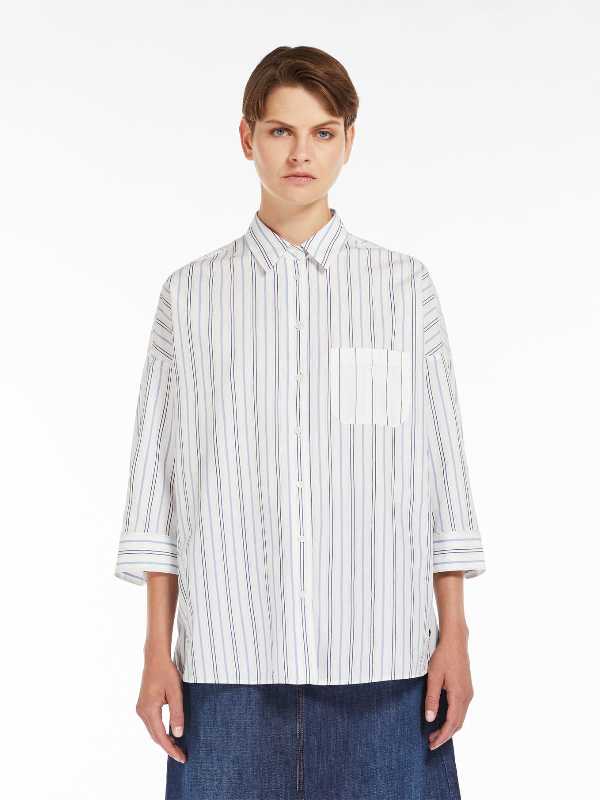 Cotton poplin shirt