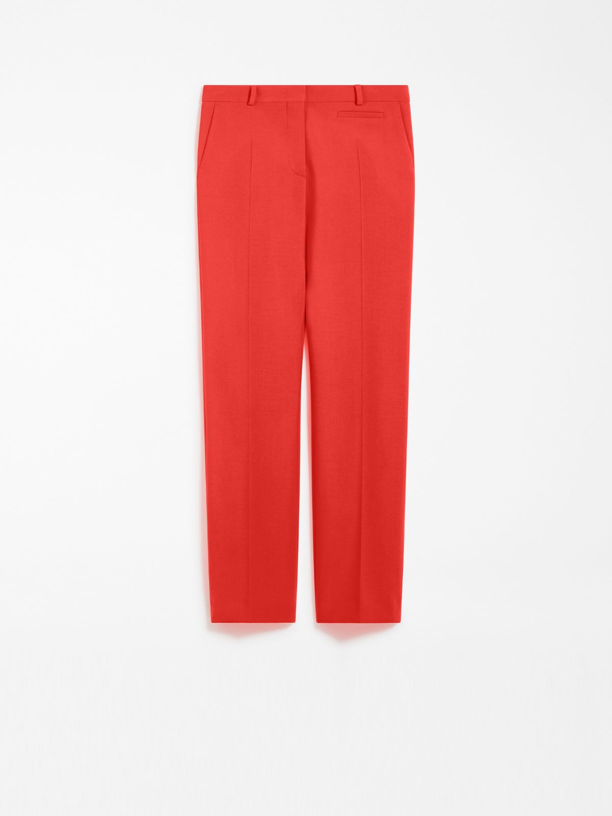 Slim-fit stretch wool trousers