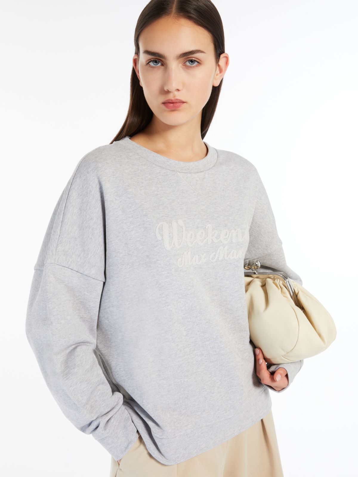 Oversized cotton sweatshirt
