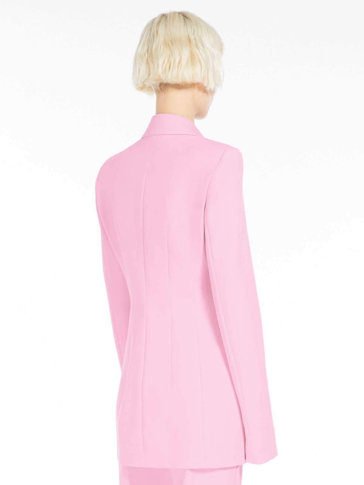 Scuba-look jersey blazer