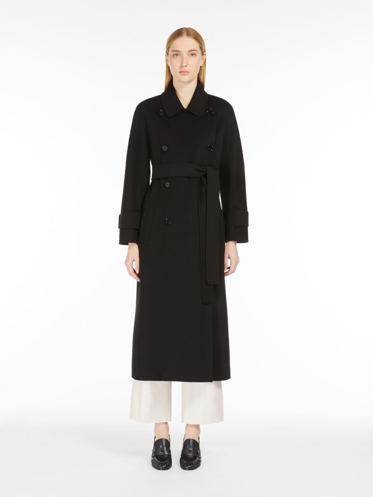 Wool trench coat