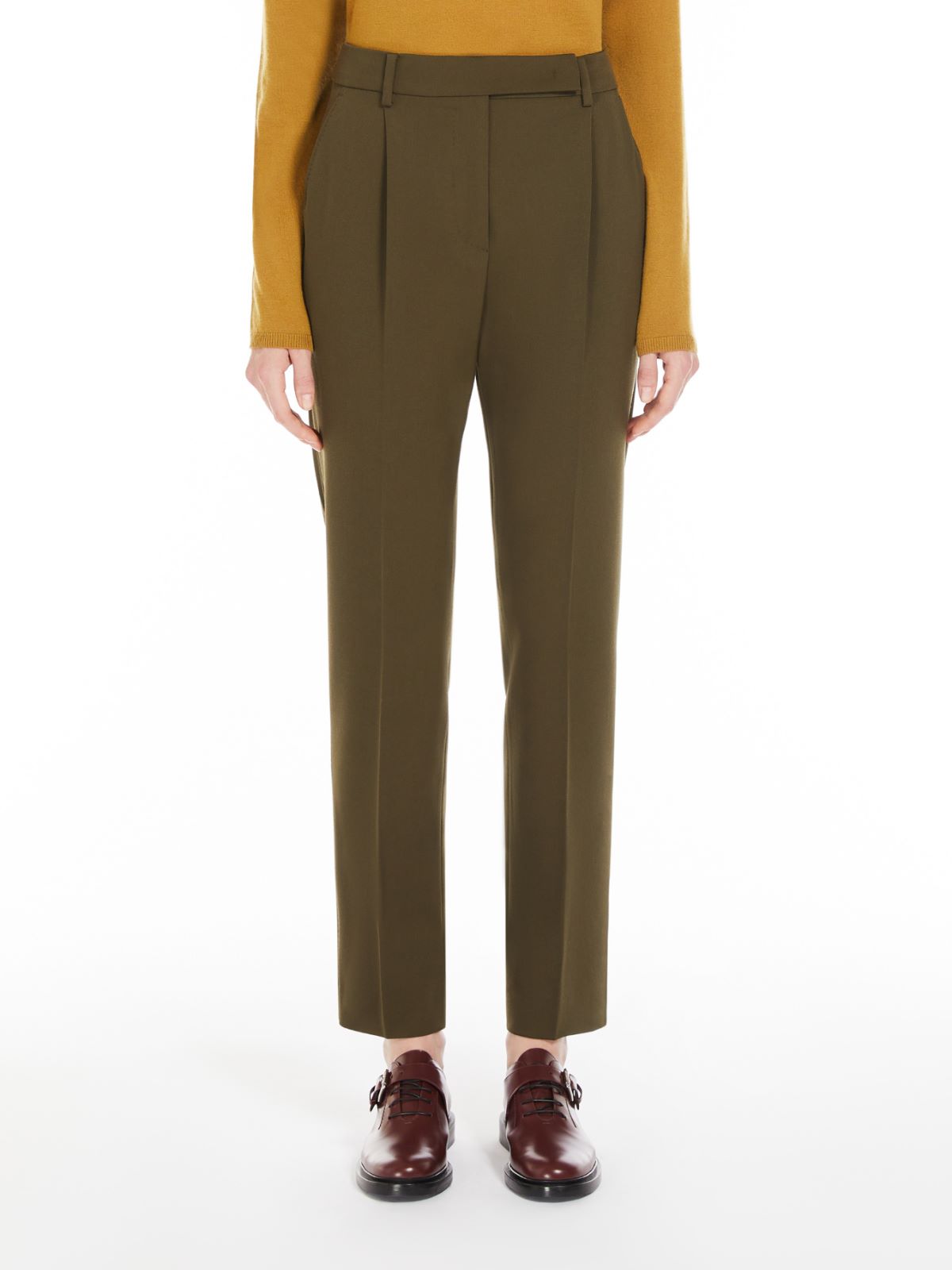 Wool granité trousers