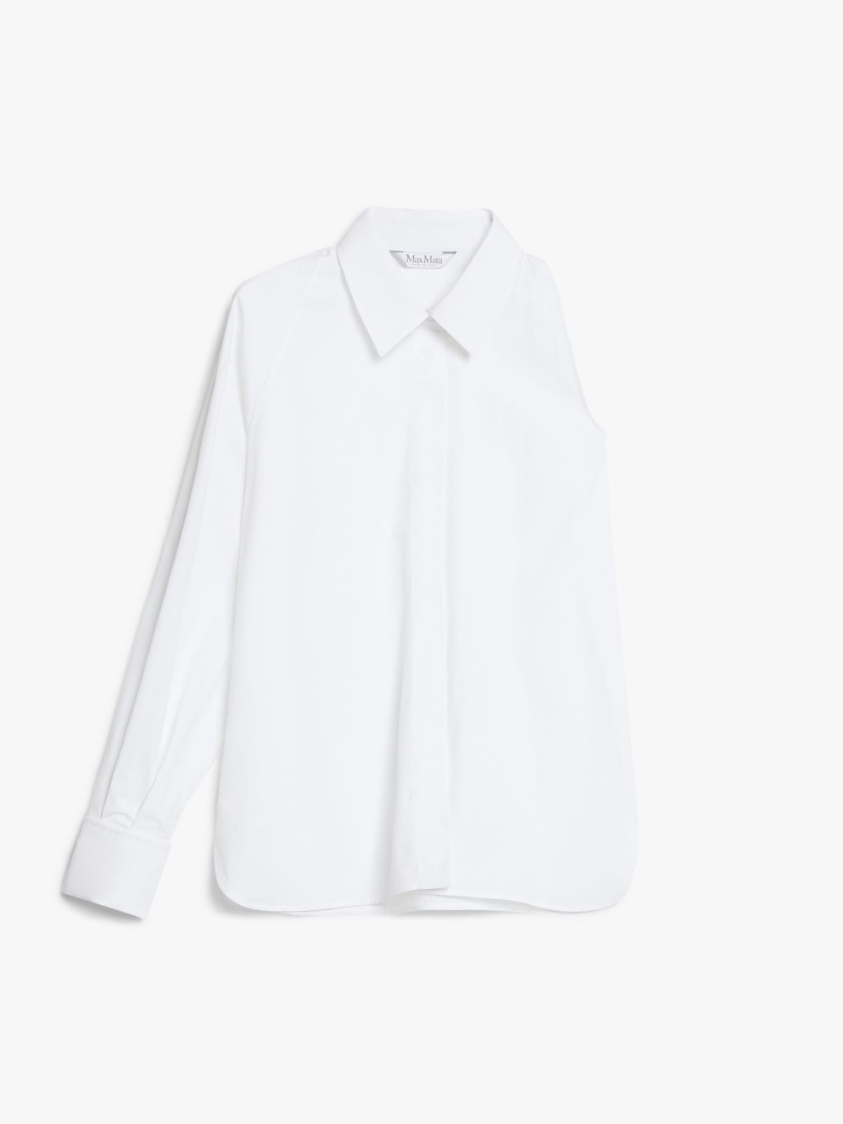 One-shoulder cotton shirt