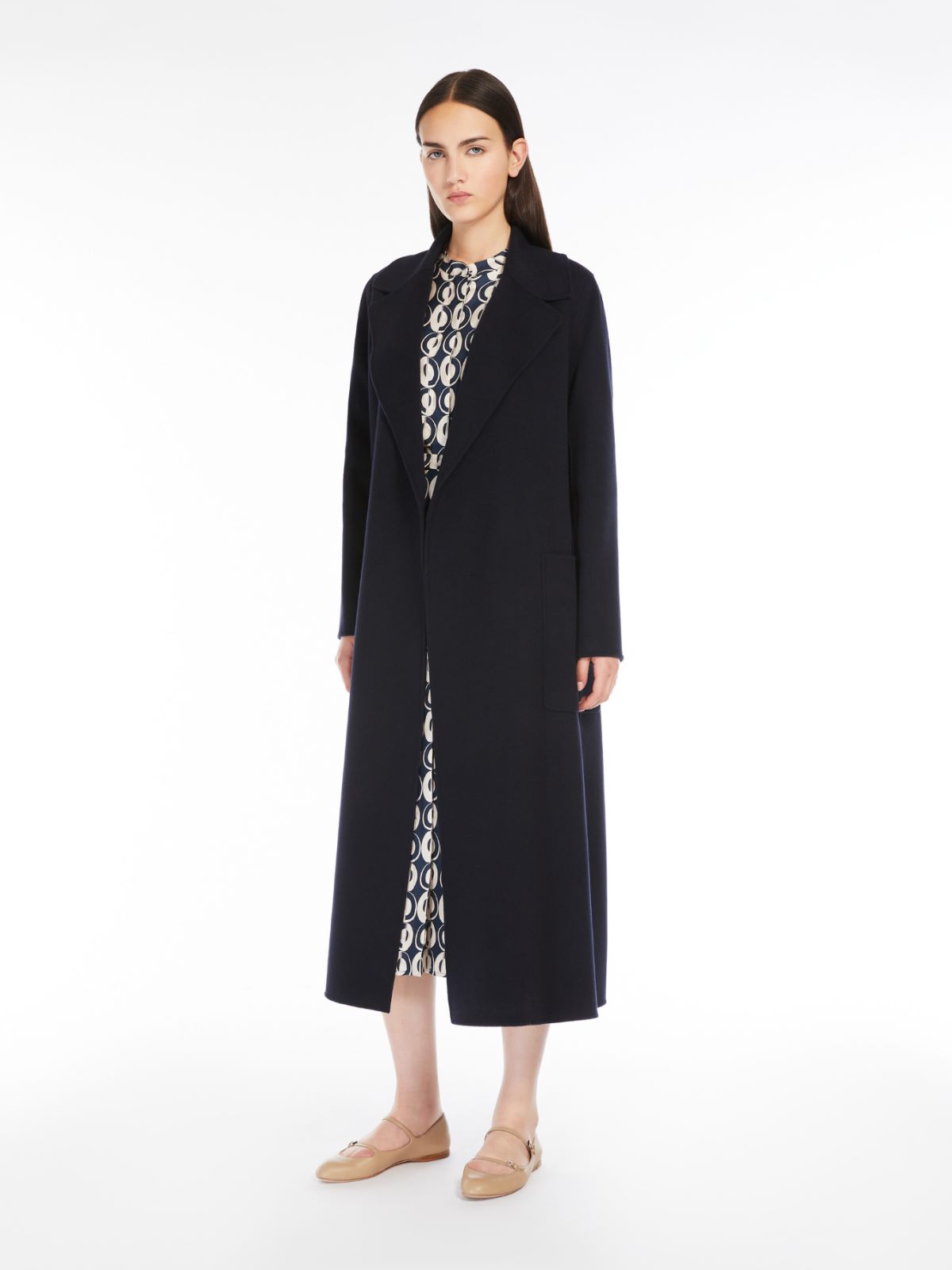 Wool robe coat