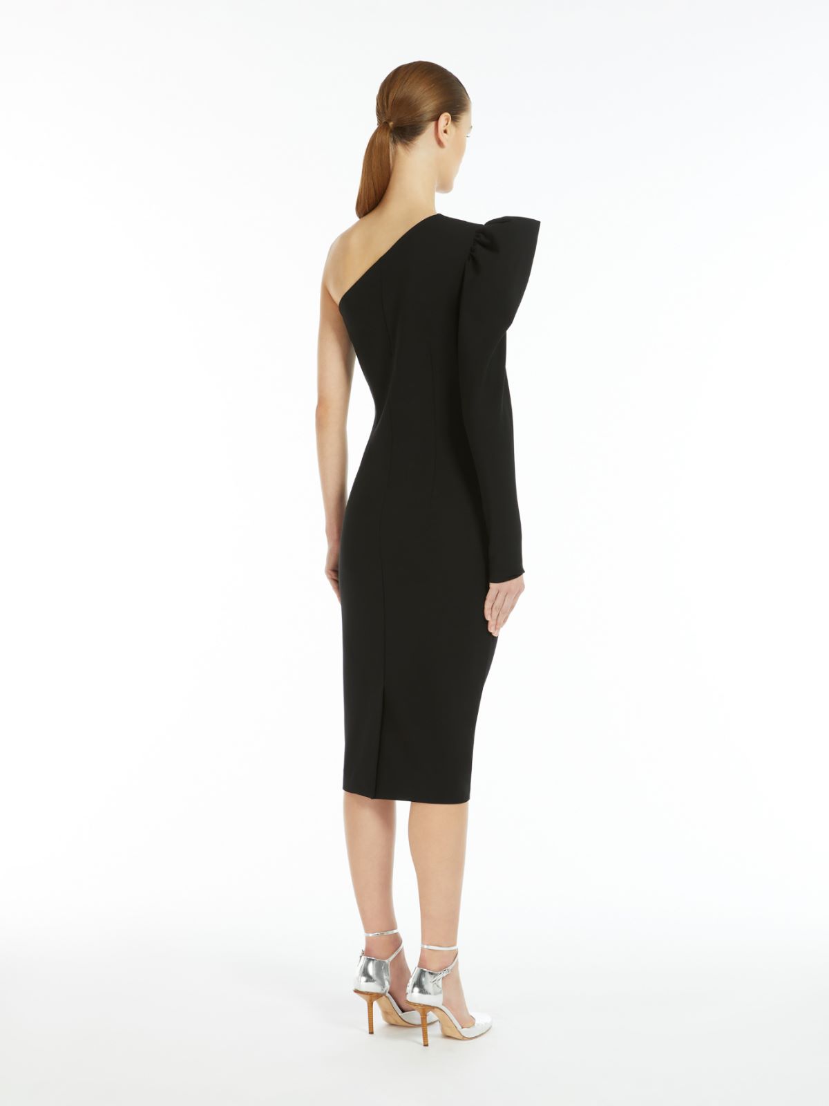 One-shoulder jersey dress