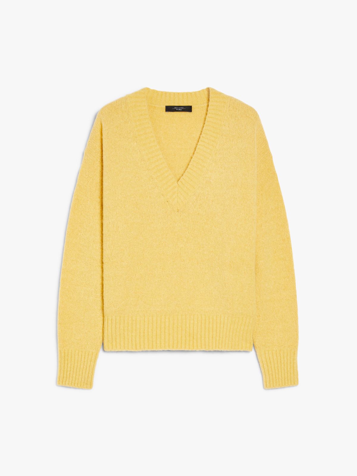 Alpaca and cotton V-neck sweater