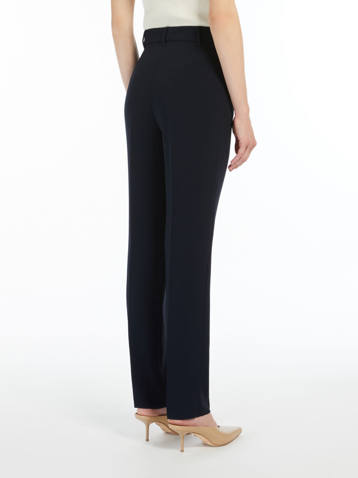 Straight-fit technical cady trousers