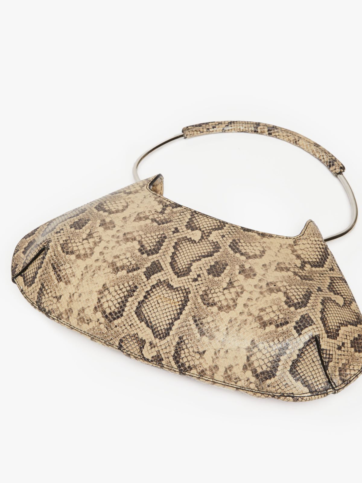 Medium Caju bag in python-print leather