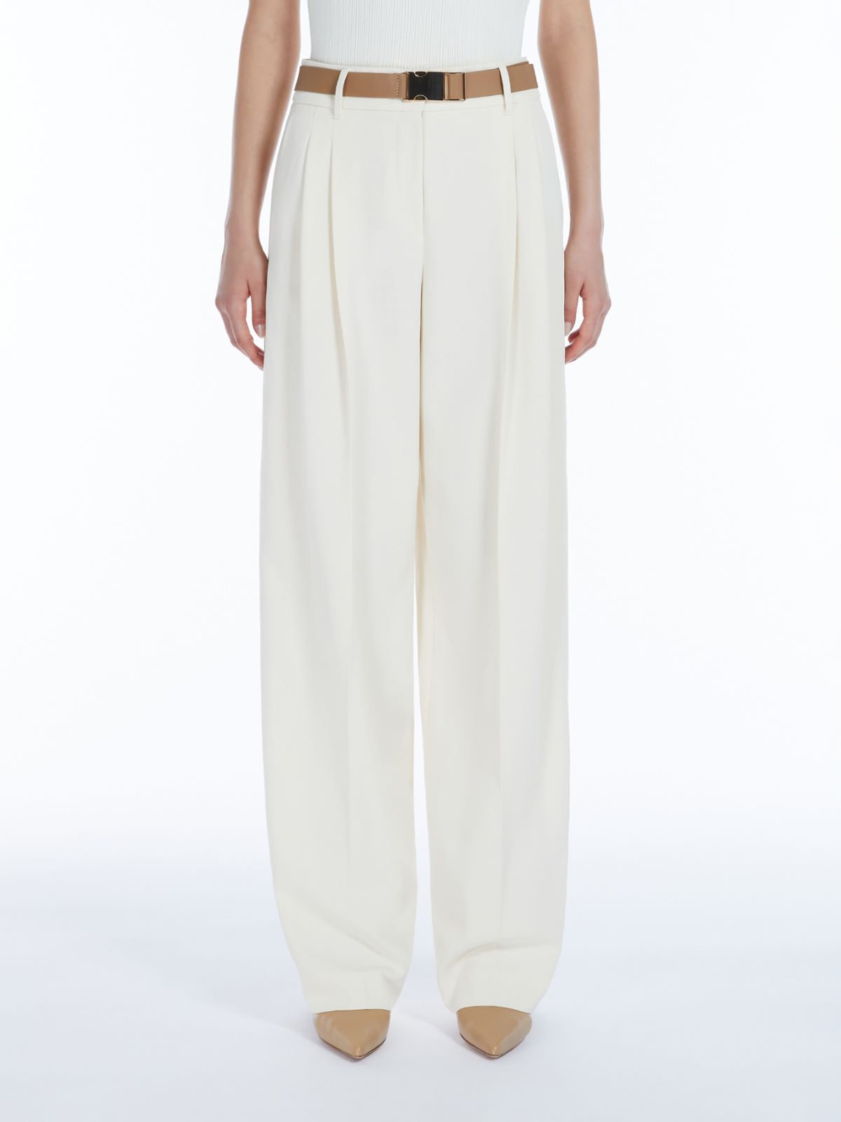 Flowing cady trousers