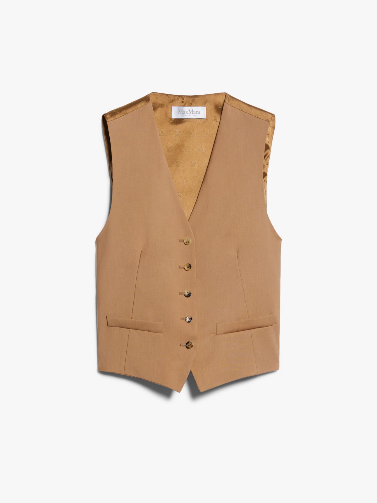 Wool canvas waistcoat