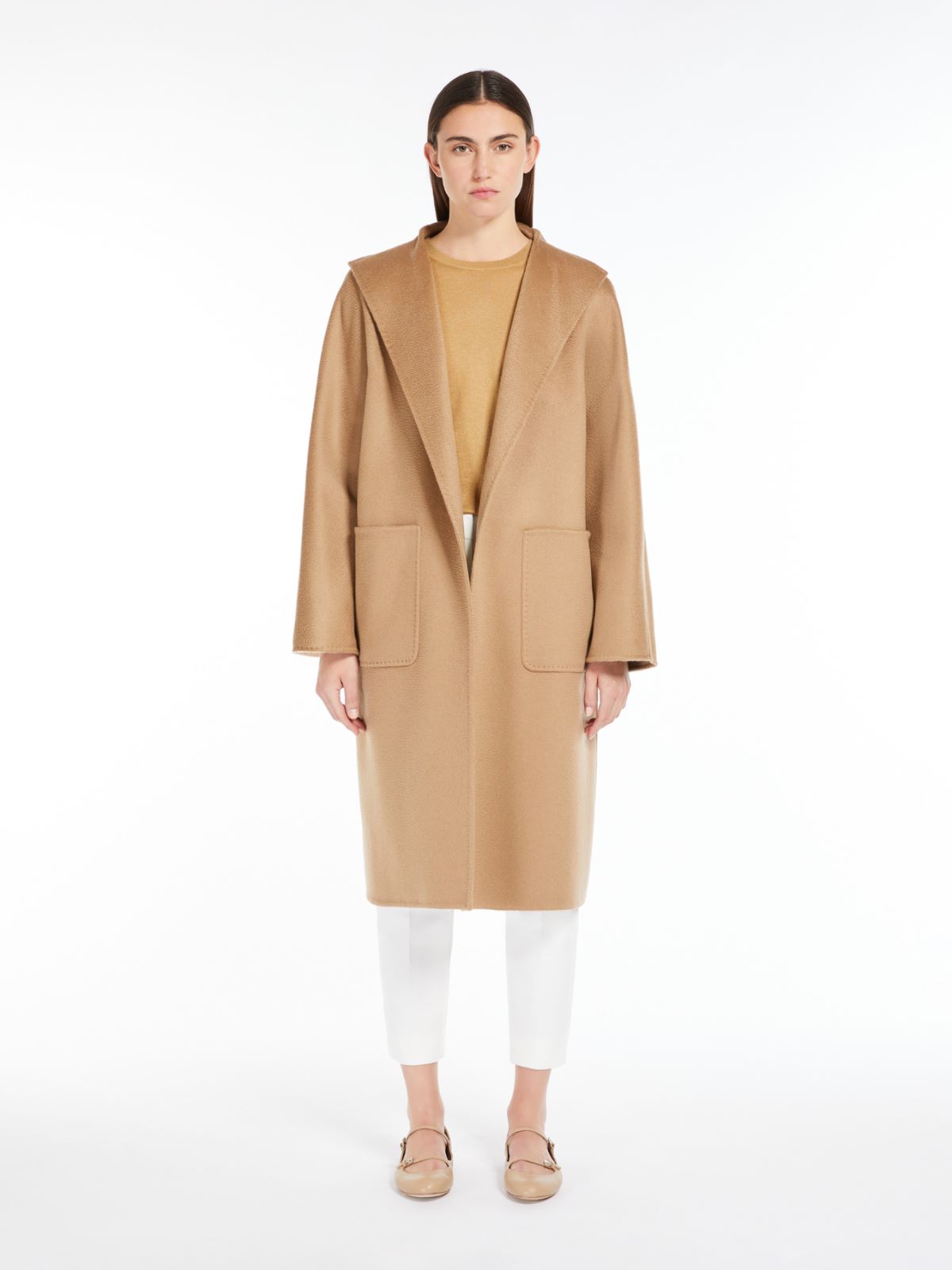 Cashmere cardigan coat