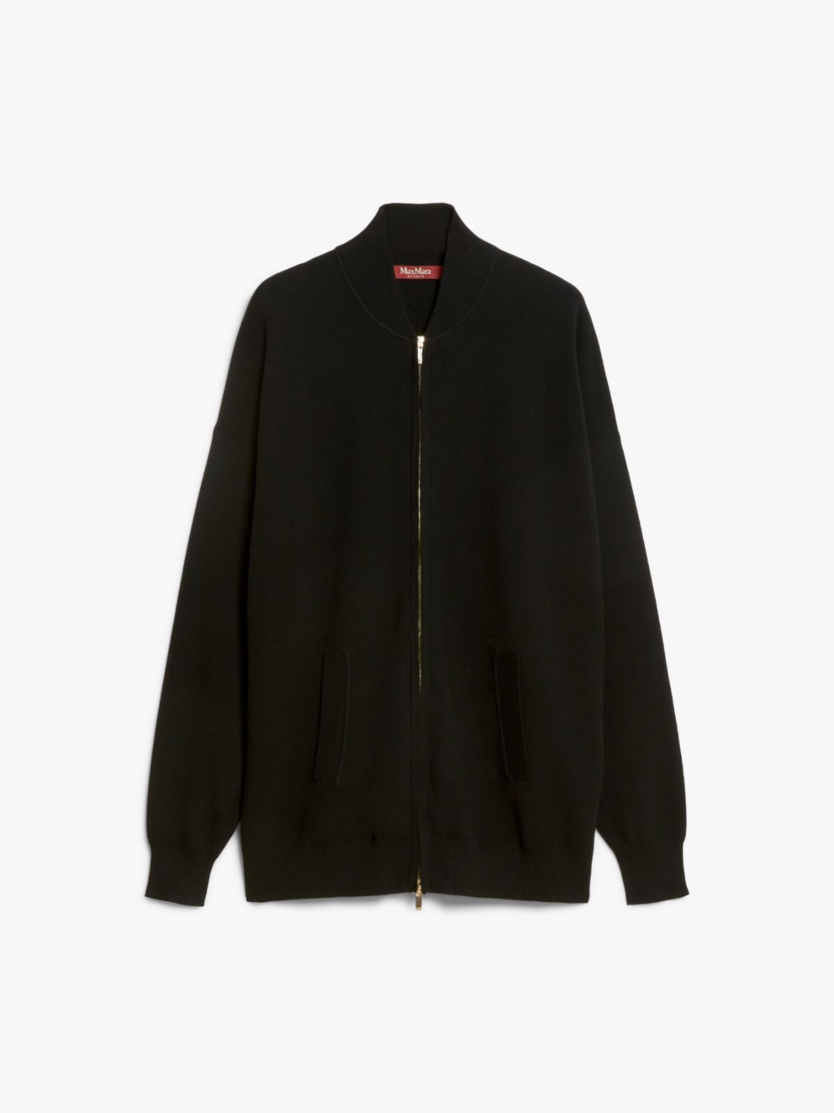 Viscose knit bomber jacket