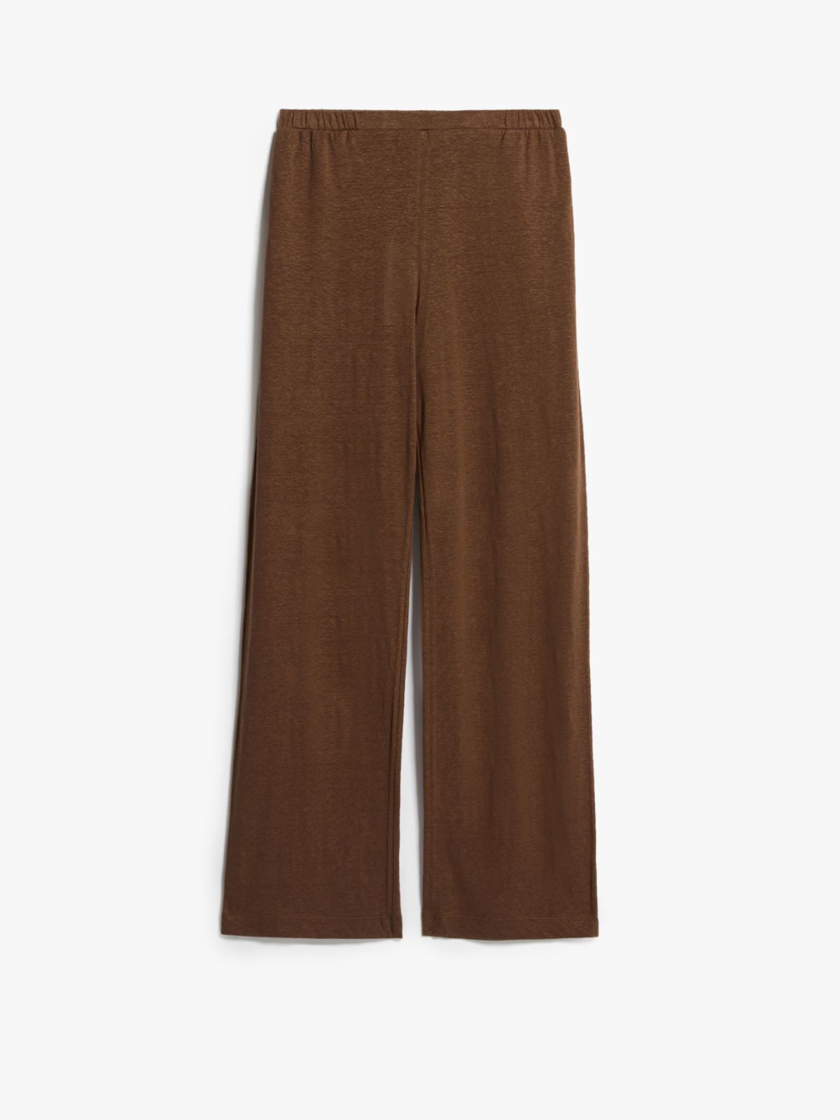 Fluid linen jersey trousers