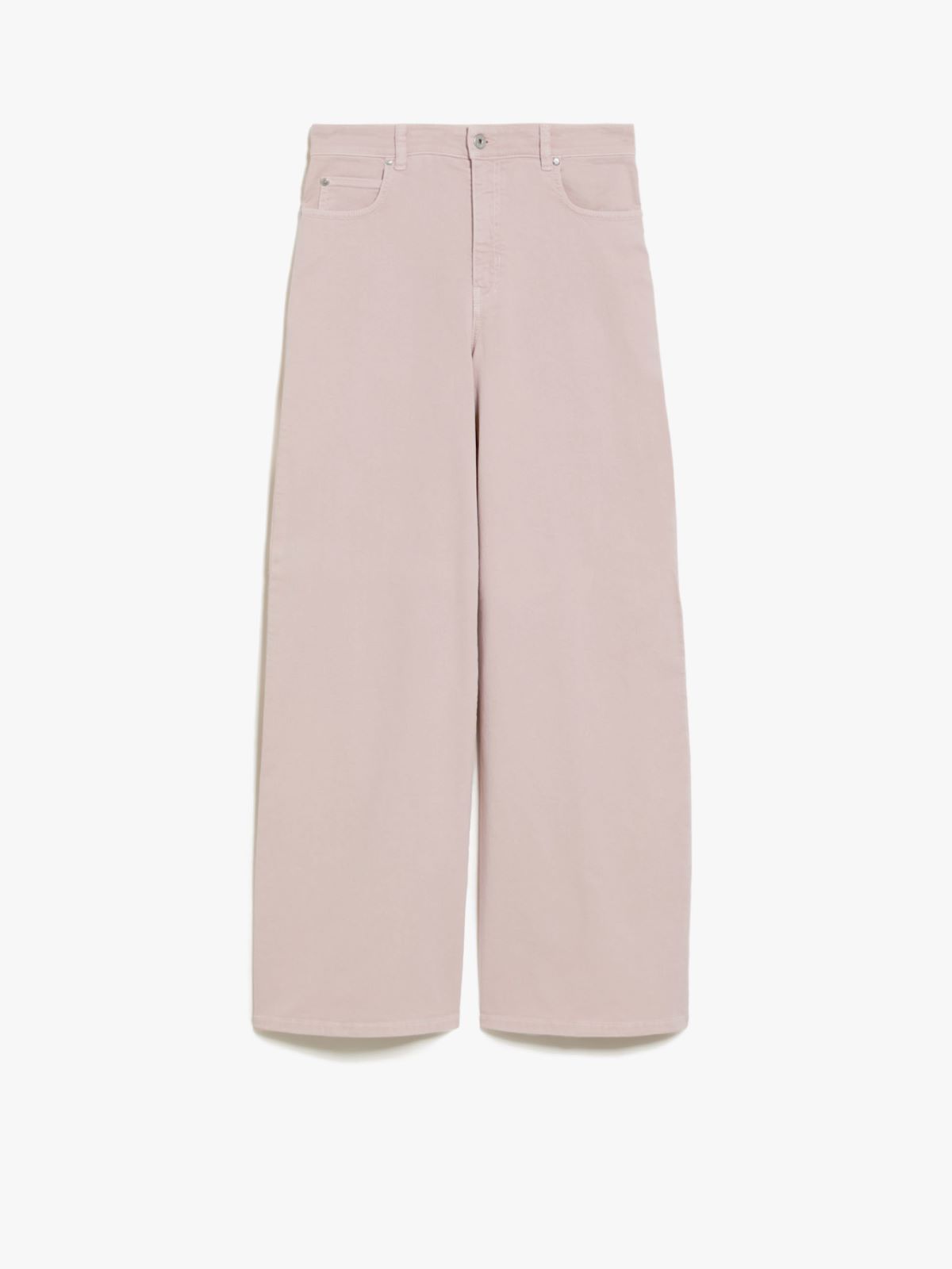 Cropped cotton trousers