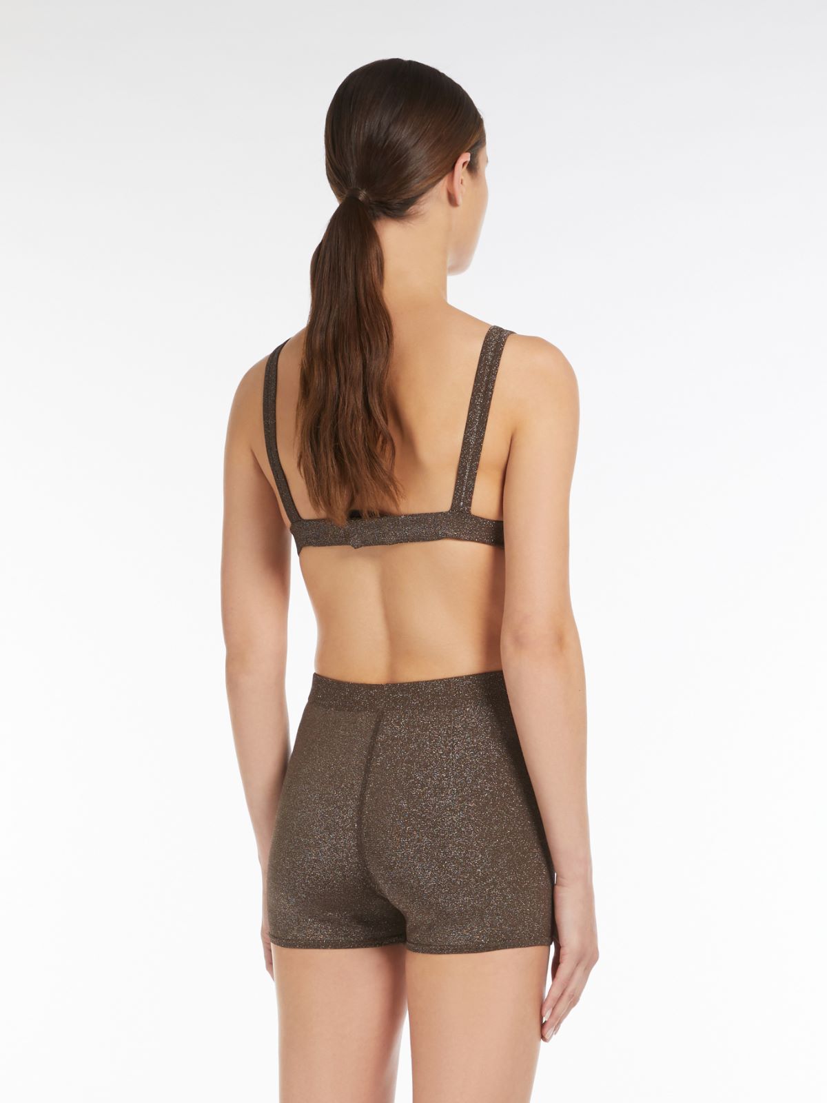 Triangle bra in lurex viscose