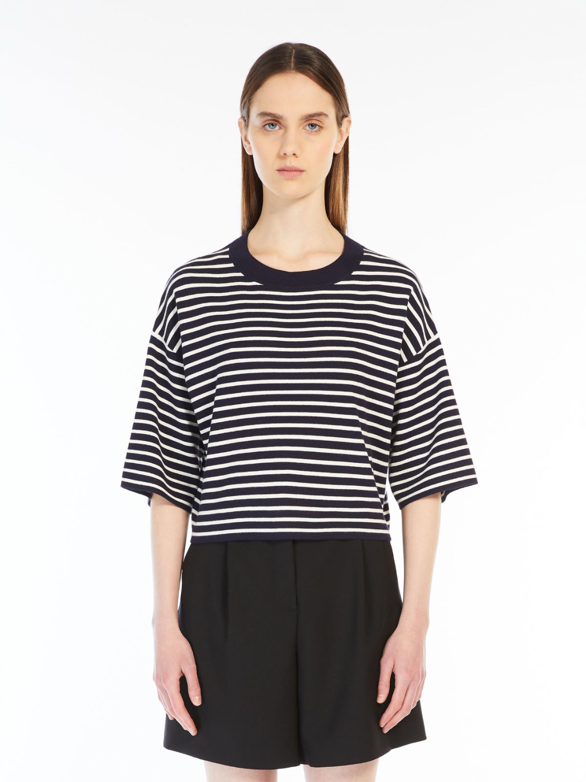 Oversized stretch viscose sweater