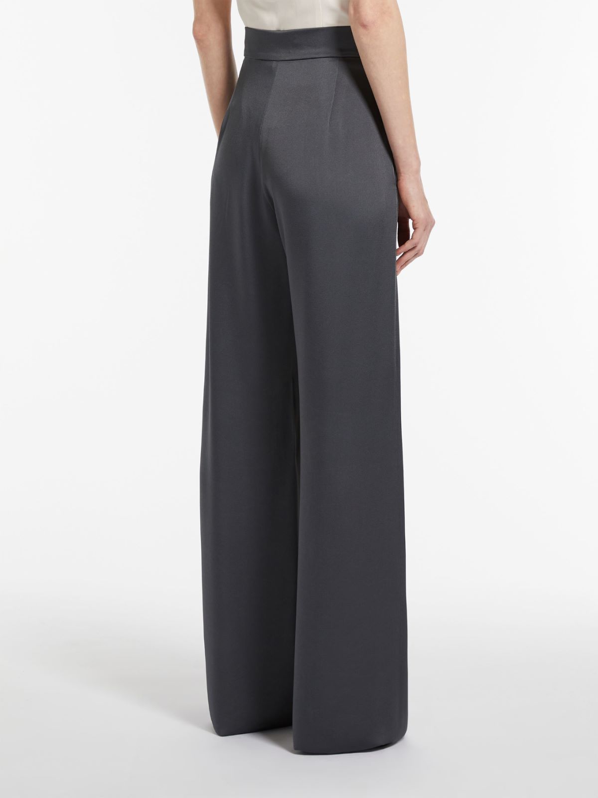 Flowing satin trousers