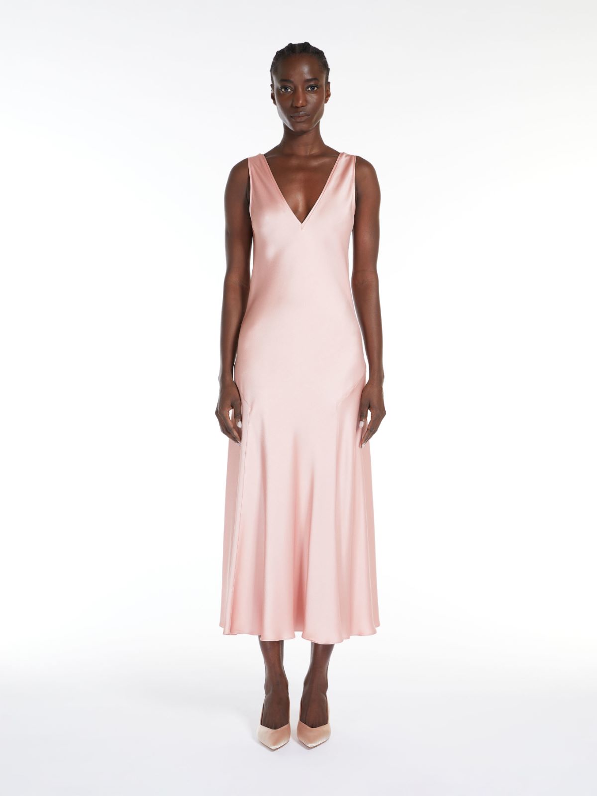 Flowing envers satin dress