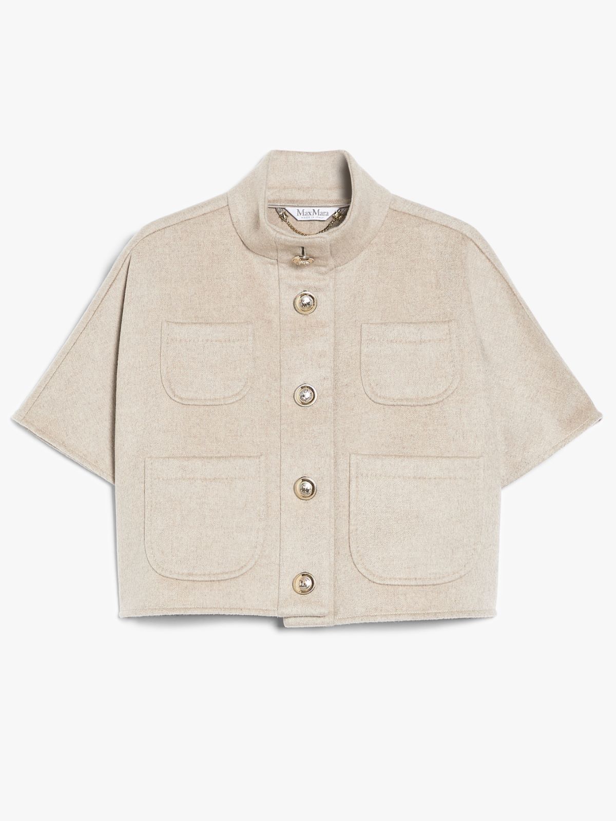 Cashmere cropped cape