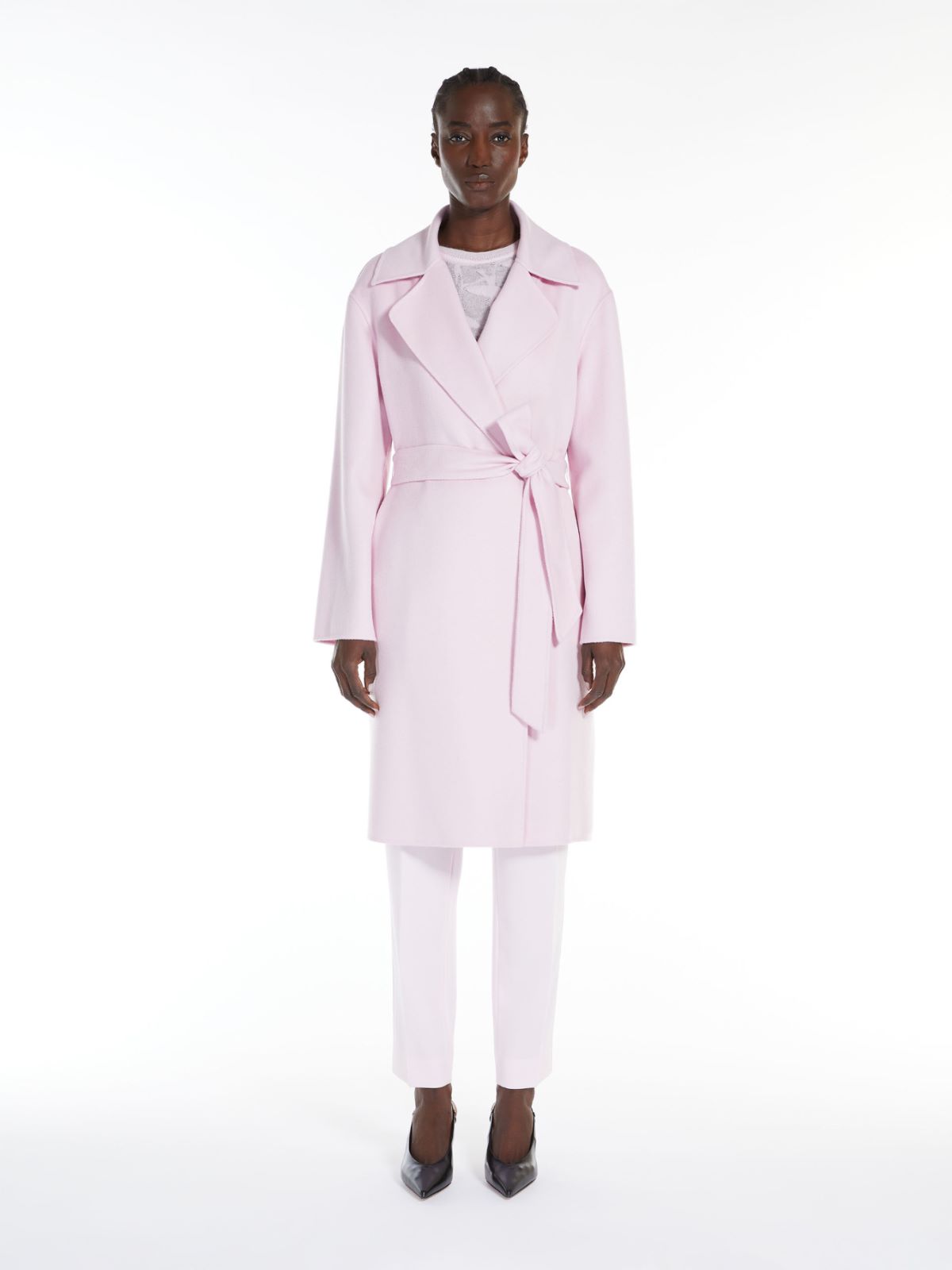 Wool, silk and cashmere coat