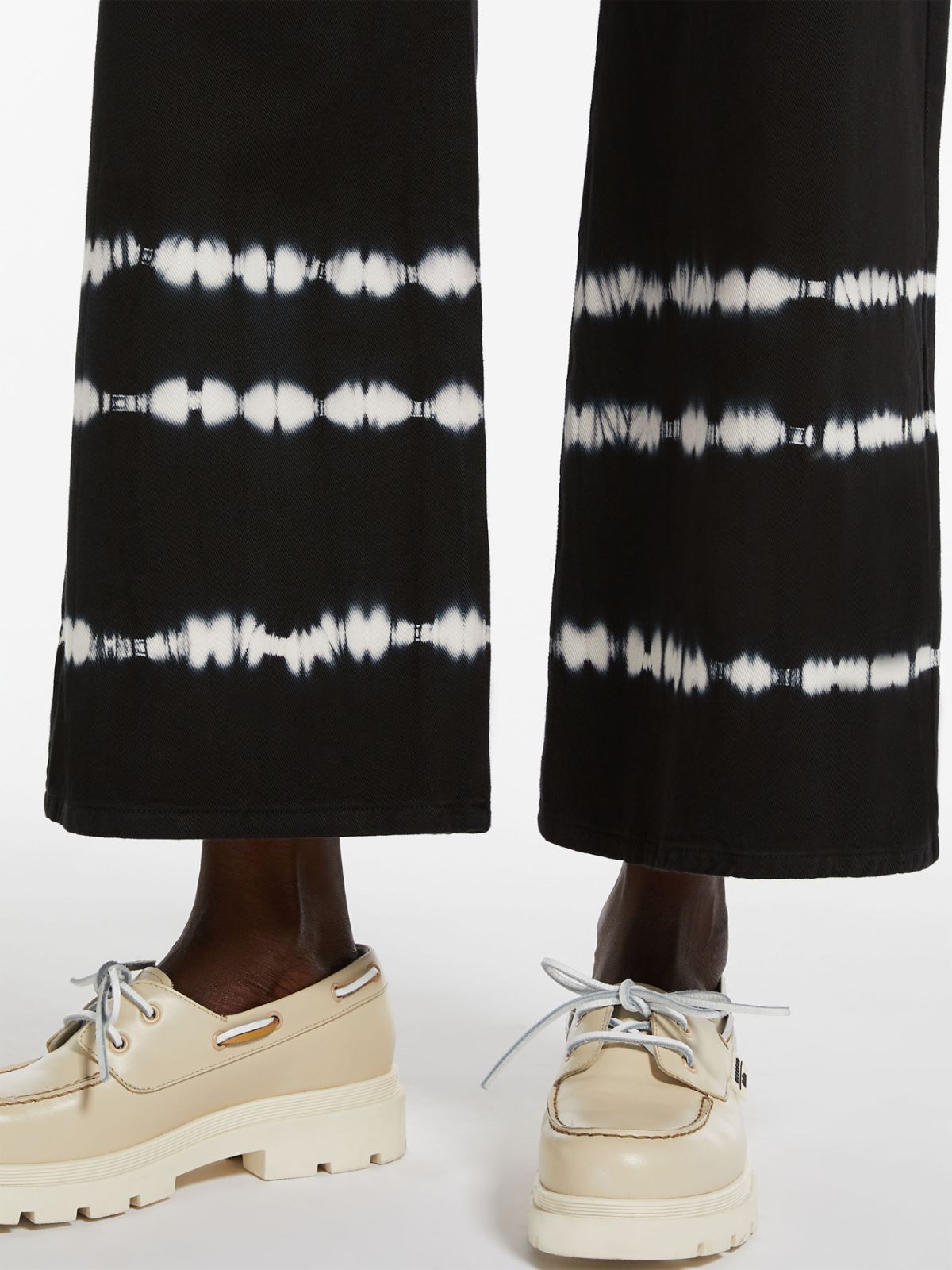 Tie-dye cotton trousers