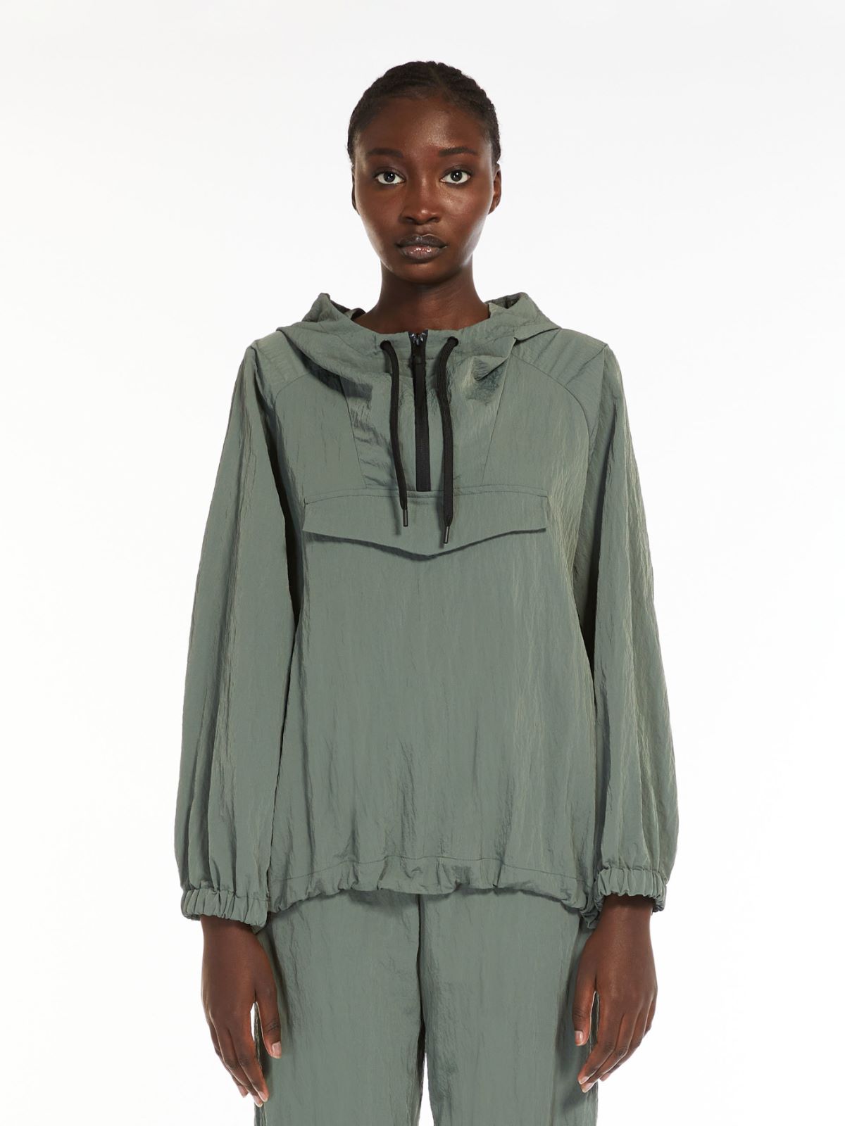 Technical canvas sweatshirt