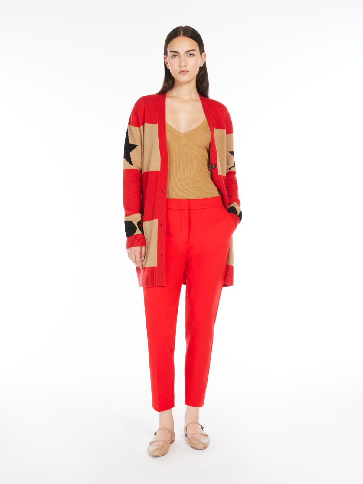 Viscose jersey trousers