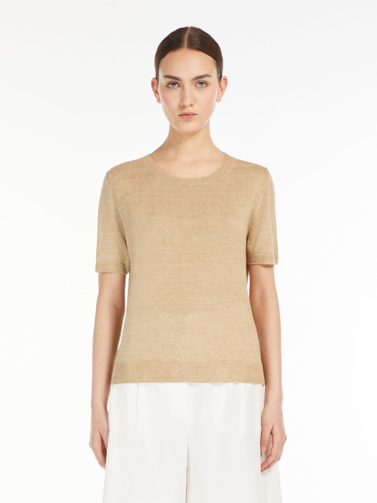 Linen yarn T-shirt