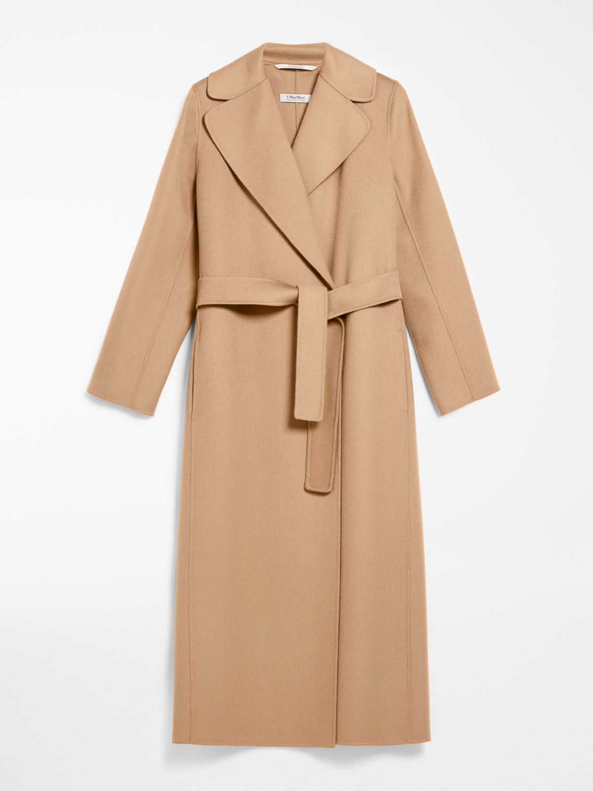 Wool coat with belt