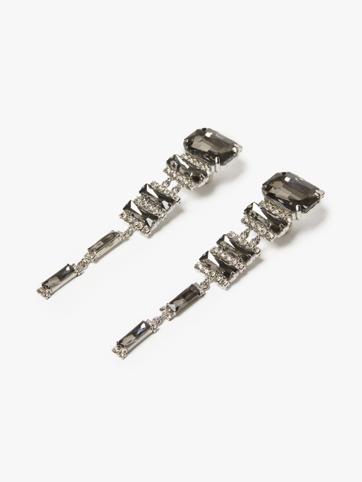 Rhinestone drop earrings