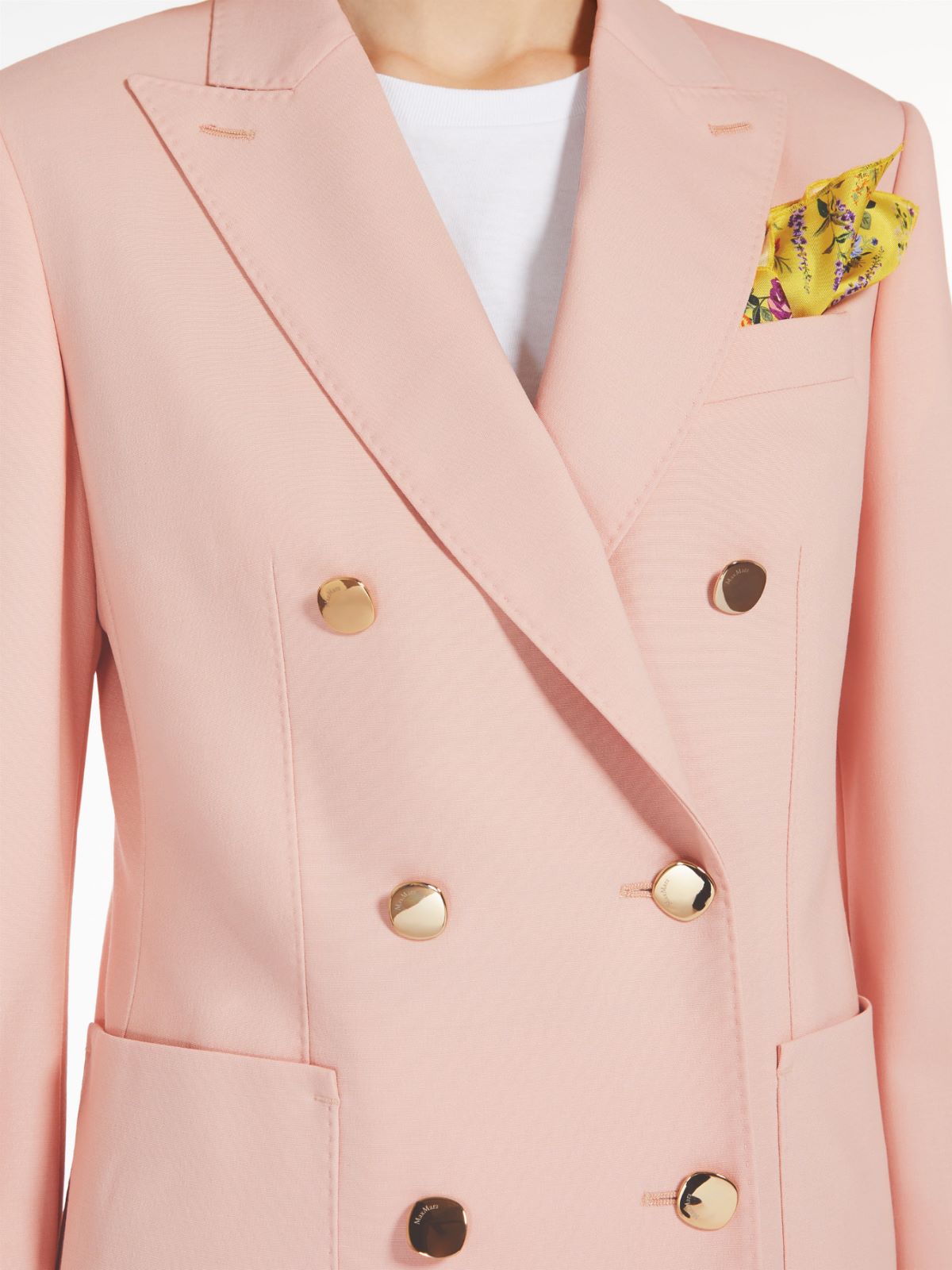 Wool and mohair double-breasted blazer