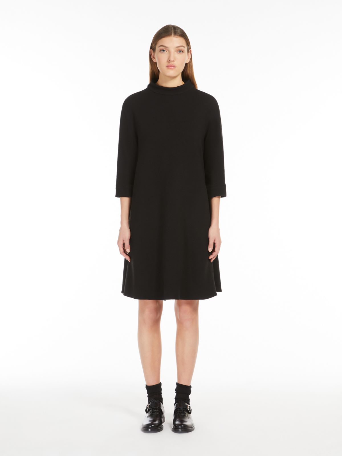 Jersey crêpe A-line dress