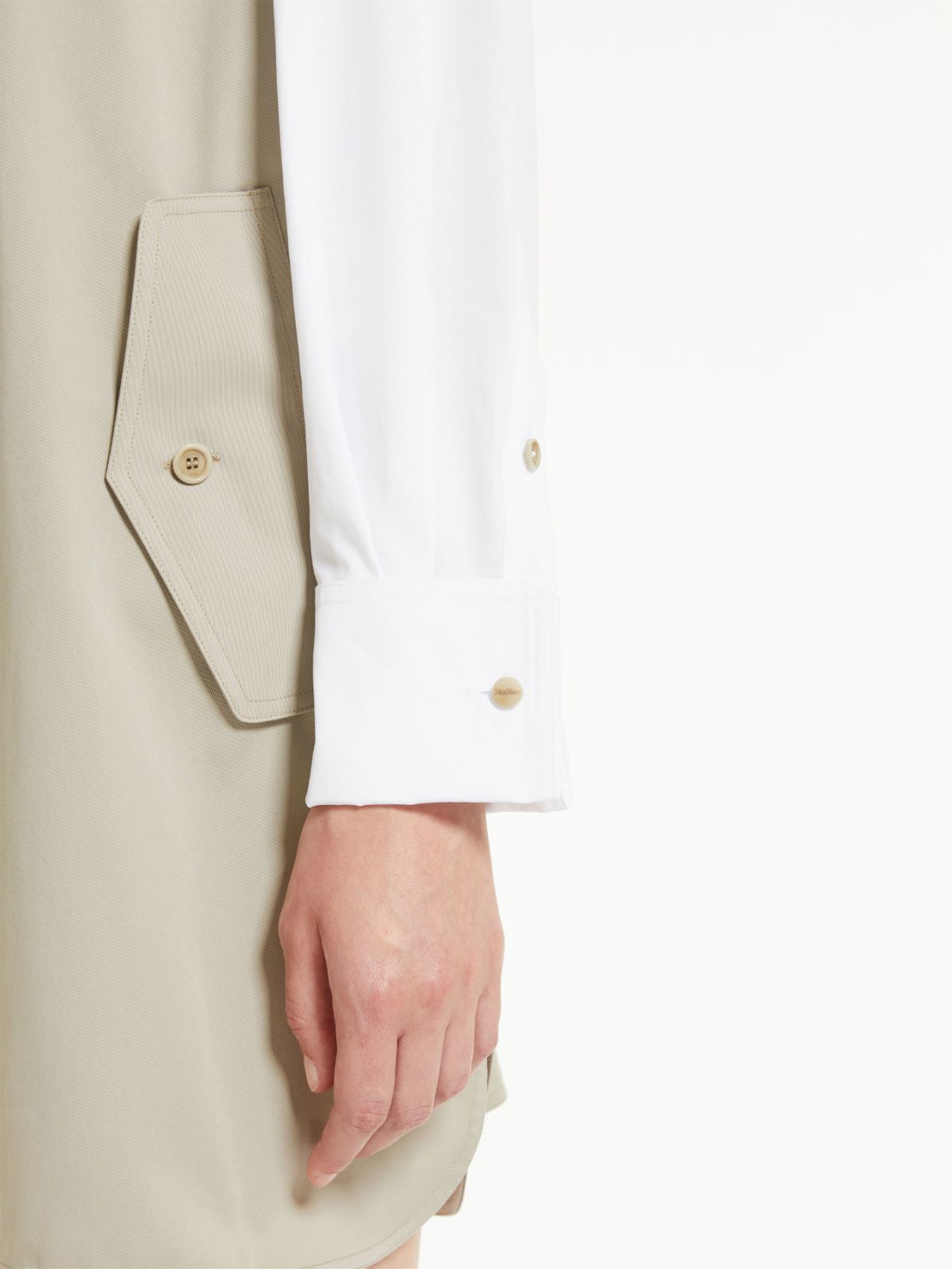 Cotton and silk T-shirt dress