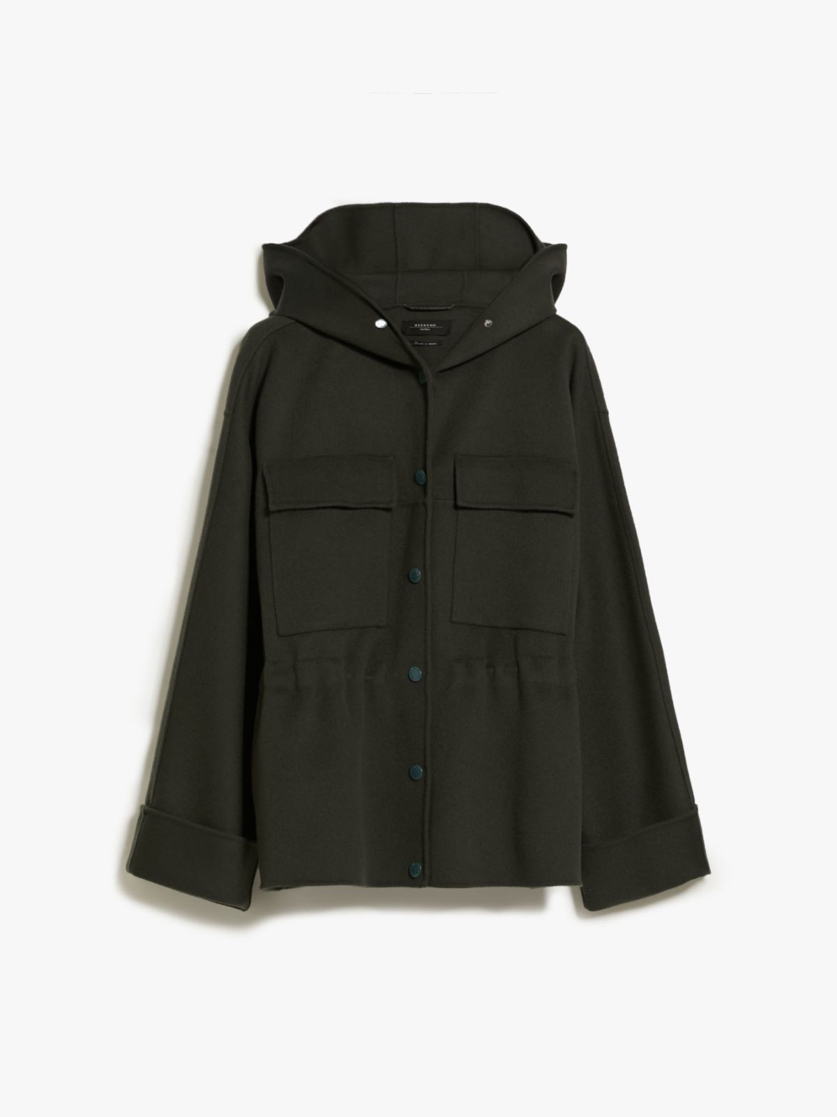 Hooded wool parka