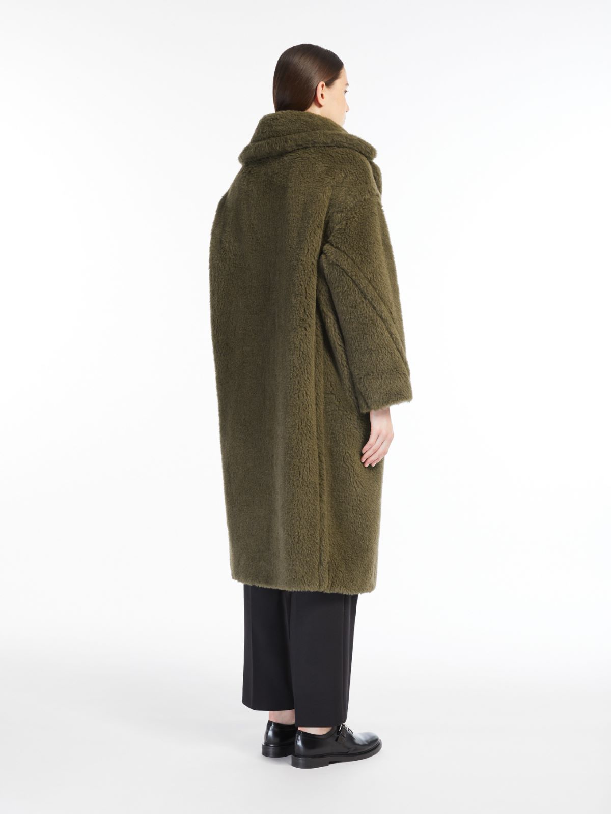 Teddy Bear Icon Coat in alpaca and wool